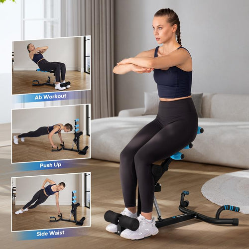MERACH Deep Squat Machine, AdjustableGlutes workout for Home Gym WorkoutTraining, Sit Up Machine for Abs and MuscleBuilding, Abdominal bench, Push Up FitnessEquipment, dealsforyoudays