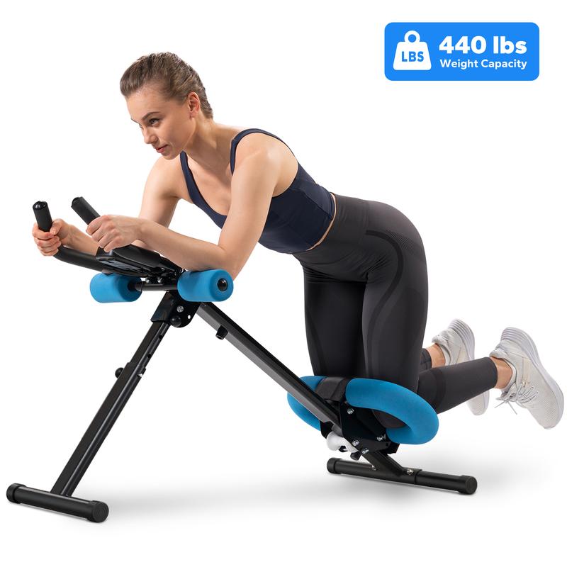 Adjustable Ab Trainer Machine with LCD Monitor, Foldable Ab Exercise Machine for abs, Arm, Leg, Buttocks Shaper, Core & Ab Trainer at Home Gym for Women, Workout Equipment, dealsforyoudays