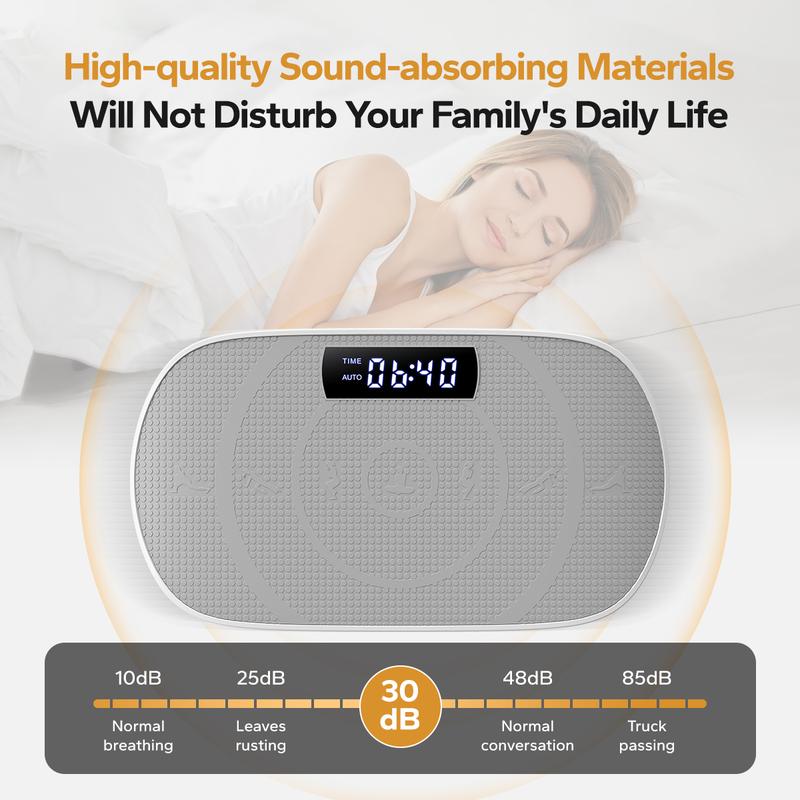 Vibration Plate Exercise Machine, Lymphatic Drainage Machine, Whole Body Workout Vibration Platform for Wellness and Fitness Home Gym Equipment