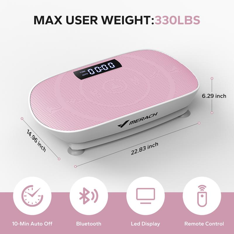 Vibration Plate Exercise Machine, Lymphatic Drainage Machine, Whole Body Workout Vibration Platform for Wellness and Fitness Home Gym Equipment