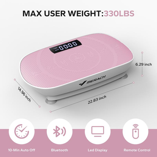 Vibration Plate Exercise Machine, Lymphatic Drainage Machine, Whole Body Workout Vibration Platform for Wellness and Fitness Home Gym Equipment