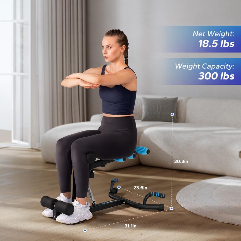 MERACH Deep Squat Machine, AdjustableGlutes workout for Home Gym WorkoutTraining, Sit Up Machine for Abs and MuscleBuilding, Abdominal bench, Push Up FitnessEquipment, dealsforyoudays